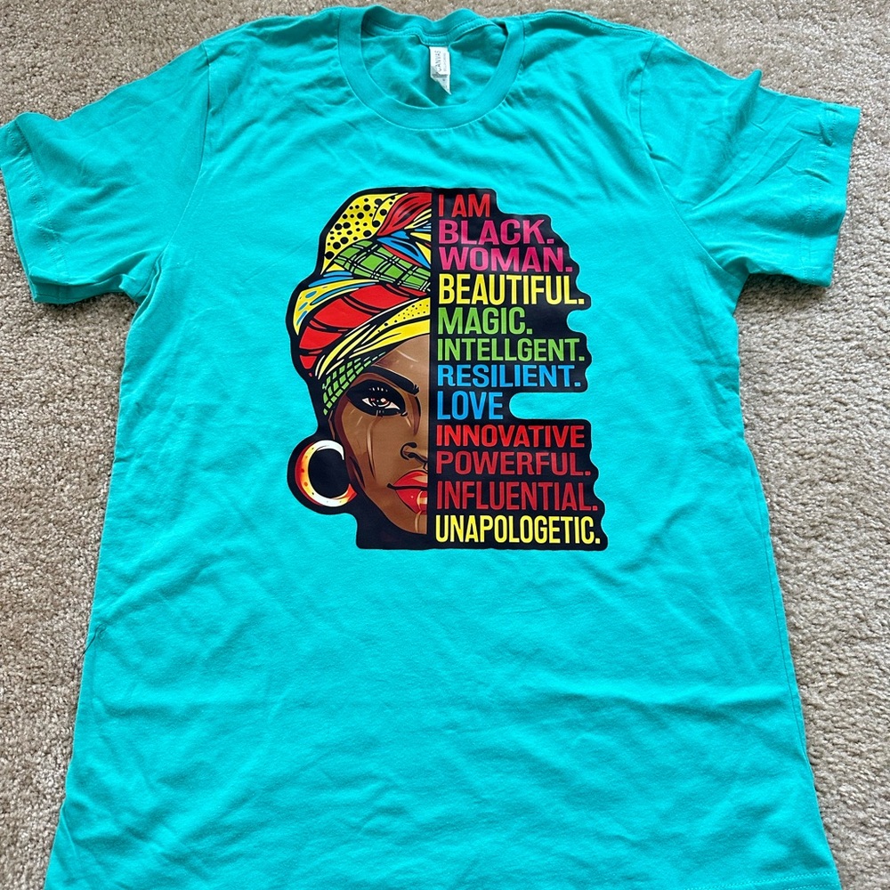 I am a black woman T-Shirt. Juneteenth female Bella Canvas T-Shirt.